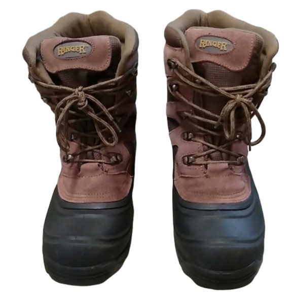 Ranger Lark Burgundy Snow Winter Boots 10 - Picture 1 of 6